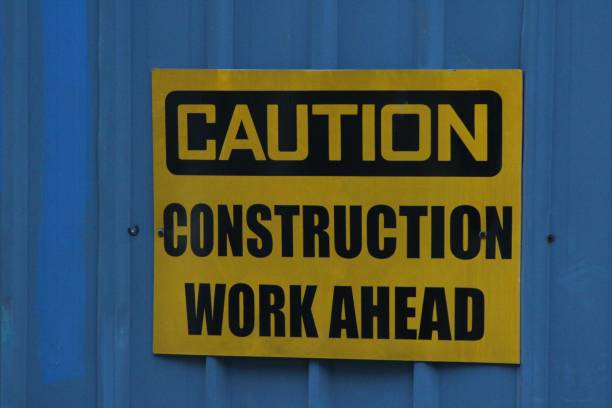 istock Notice of Construction going on around the Park 1037758390