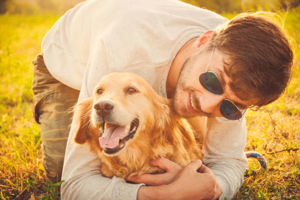 istock Man and his best friend,dog 1037784106