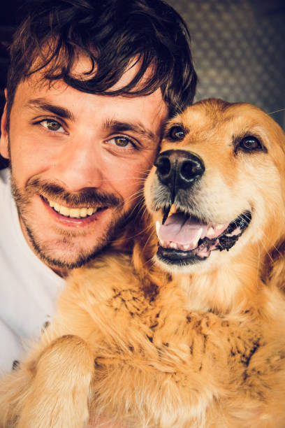 istock Man and his best friend,dog 1037784286