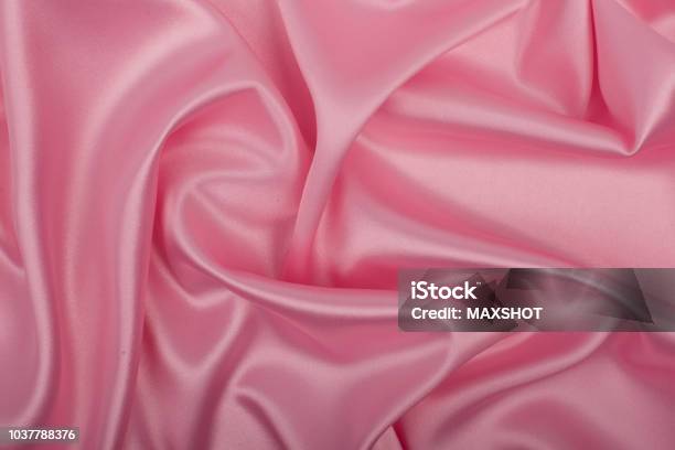 Pink Satin Fabric As Background Stock Photo - Download Image Now - Pink  Color, Satin, Sheet - Bedding - Istock
