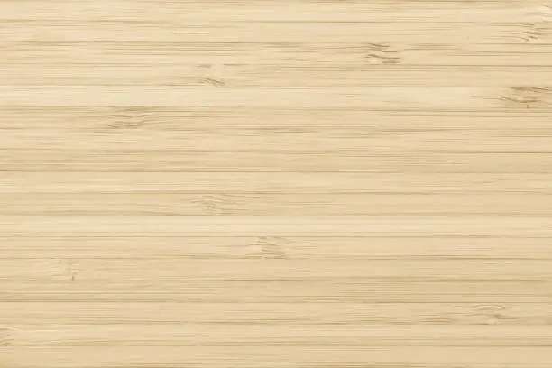 Photo of Bamboo wood texture background in natural light yellow cream color