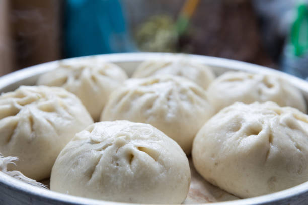 istock Home-made Chinese steamed bun (Baozi) Close-up 1037865970