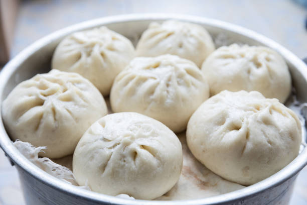 istock Home-made Chinese steamed bun (Baozi) Close-up 1037865974