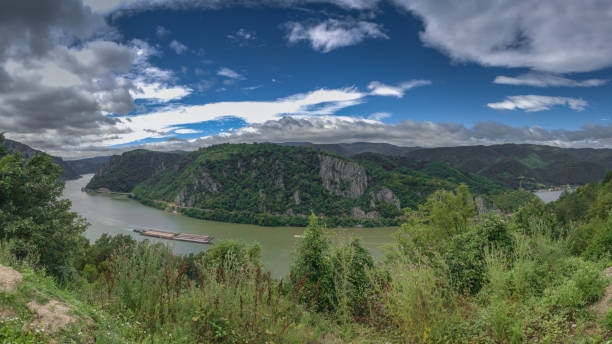 istock Panoramic view of the Danube River from Golo Brdo, Serbia 1037926986