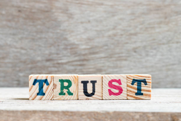 istock Letter block in word trust on wood background 1037935144