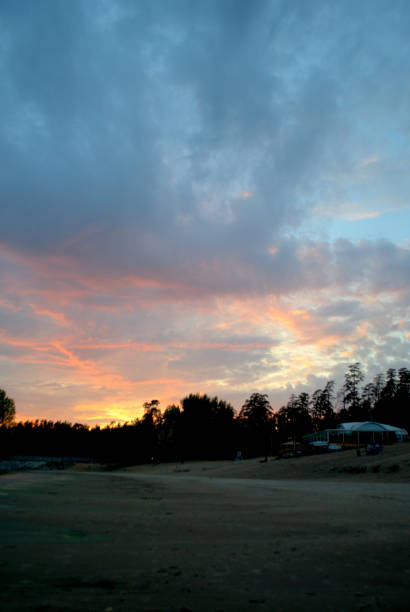 istock Sunset on the banks 1037940206