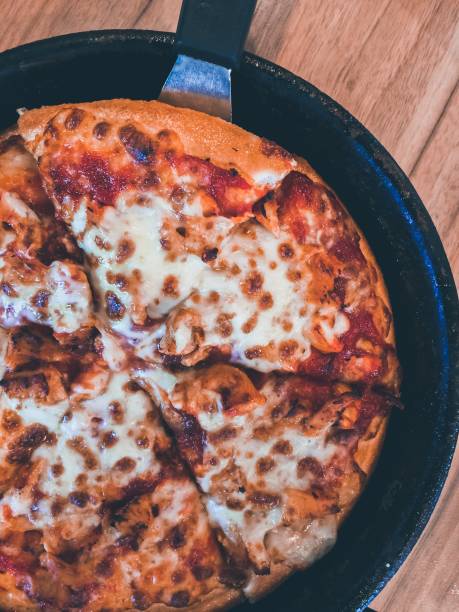 istock Pan chicken New Orleans pizza 1037966558