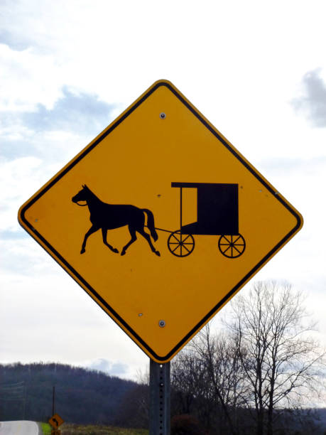 Amish Crossing stock photo