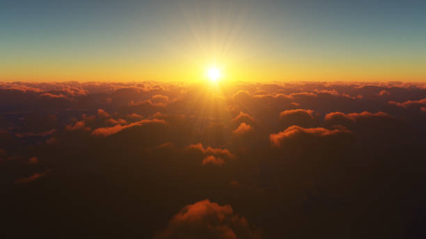 istock Amazing And Realistic Sunrise Above The Clouds 1038029660