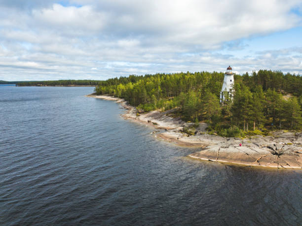 istock Lighthouse at Cape Besov Nos, Lake Onega 1038029820