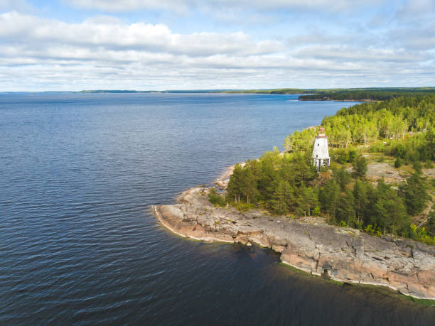 istock Lighthouse at Cape Besov Nos, Lake Onega 1038030258