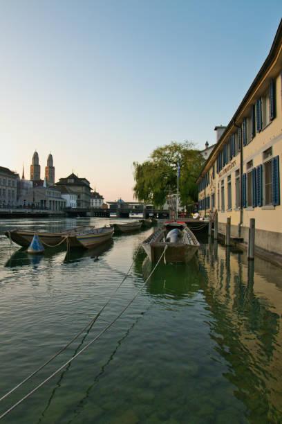 istock Zurich - limmat river in the morning 1038050344