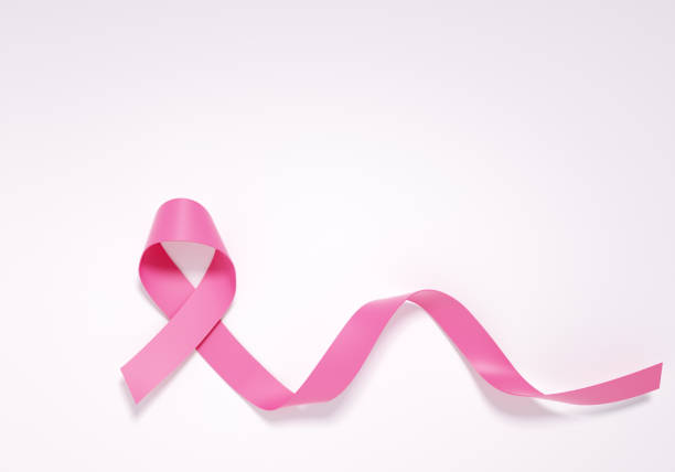 ピンクのリボンが白い背景で隔離 - white background isolated ribbon awareness ribbon点のイラスト素材／クリップアート素材／マンガ素材／アイコン素材