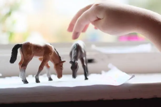 Photo of Plastic Horse Toy Figurines