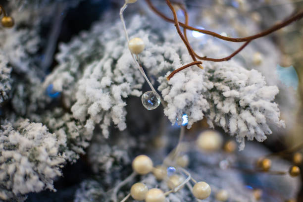 istock Abstract unfocused background with Christmas decorations. 1038108928