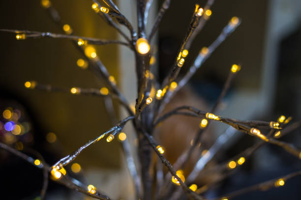 istock Abstract unfocused background with Christmas decorations. 1038121864