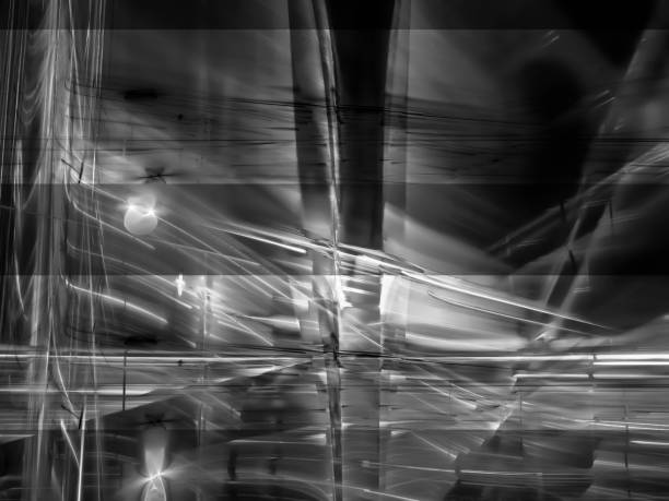 istock abstract fractal, digital background, black and white design 1038149072