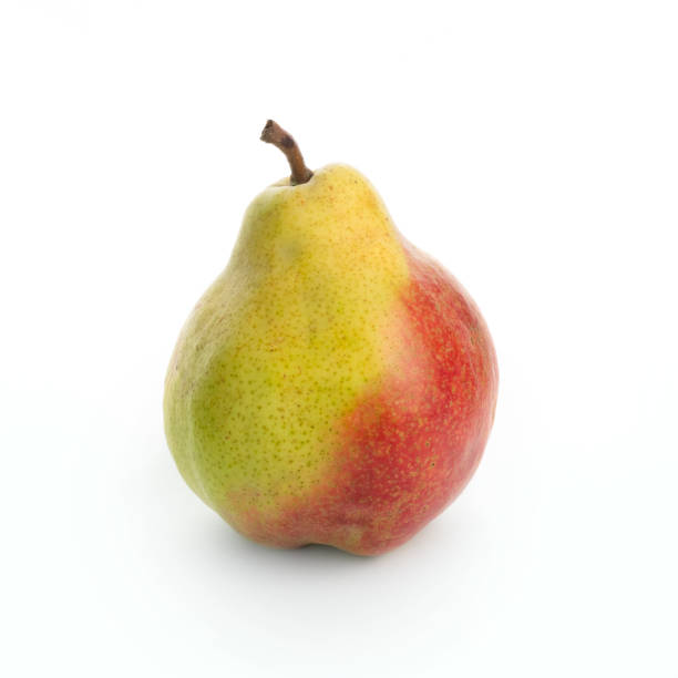istock yellow ripe pear on white background 1038152198