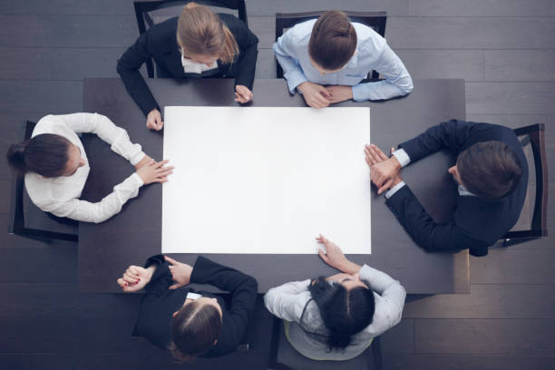 istock Business people and blank paper 1038156644