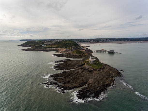 istock Aerial view of the Mumbles coastline 1038166414