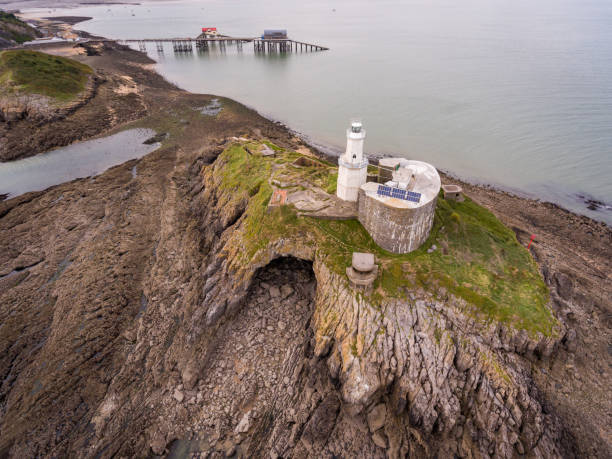 istock Aerial view of the Mumbles coastline 1038166606