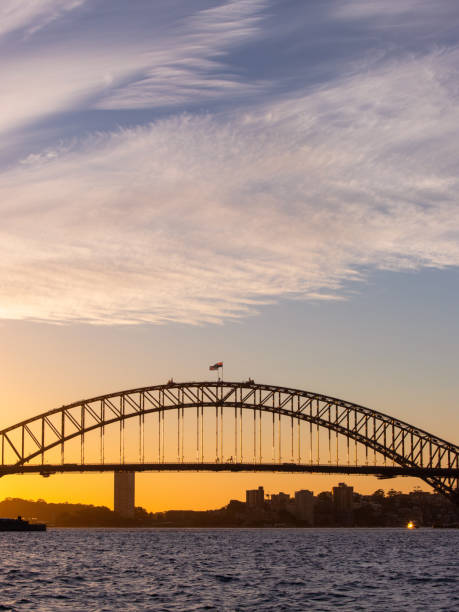 istock Sydney Harbour Bridge Sunset sky 1038180808
