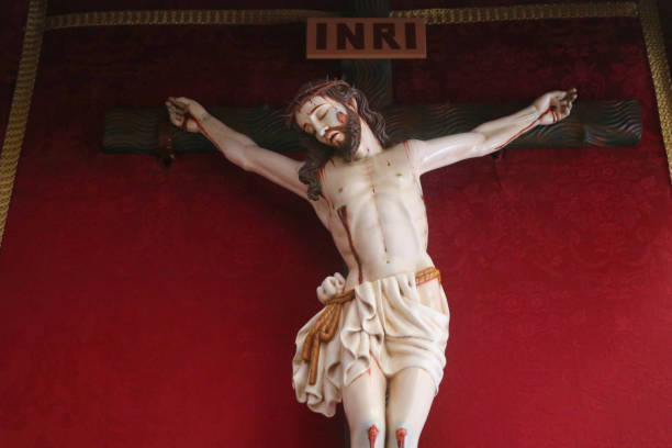 istock old sculpture of crucifixion (agaete) 1038196996