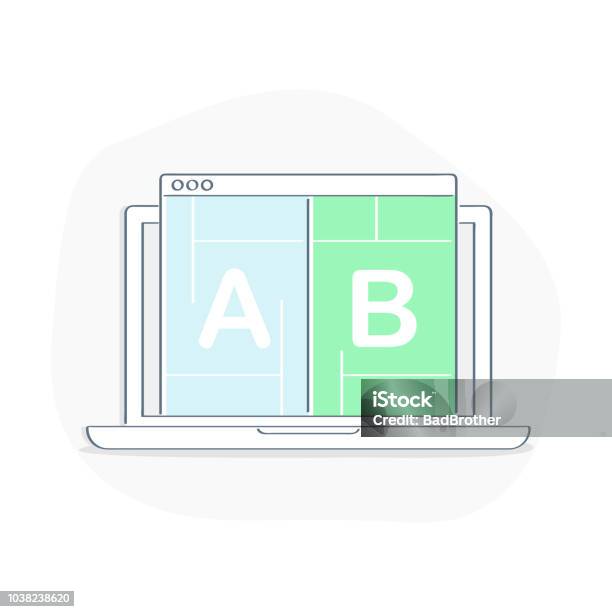 Ab Testing Bug Fixing Usability Test Split Testing Vector Illustration Stock Illustration - Download Image Now