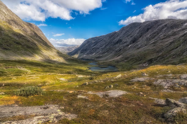 istock Mountain landscape with small lakes in Norway. 1038244084