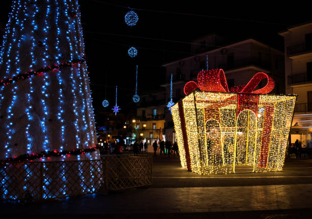 istock Christmas Decorations in Agropoli Italy 1038261068