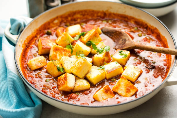 istock Matar paneer with with paneer cheese, peas and tomato sauce. 1038262238