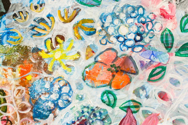 istock Detail of the Painting as a Background 1038300004