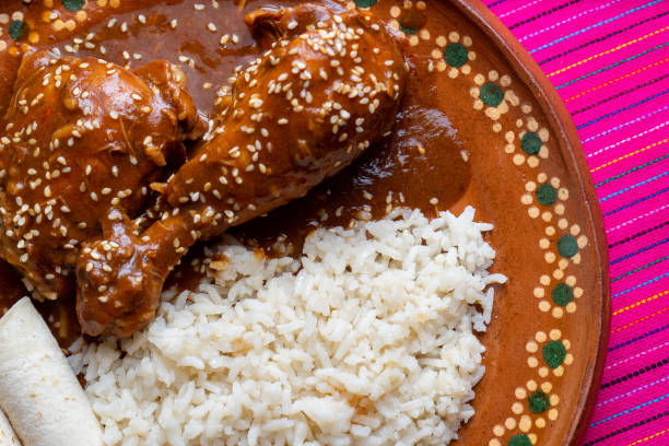 istock Mexican mole sauce with chicken 1038317946