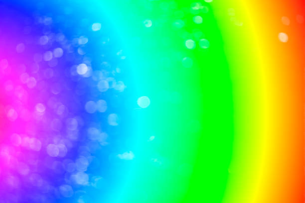 istock Rainbow color abstract background with soft light stars presented background of dream concept on sweet content. The rainbow color spread direction all around the picture make this background colorful. 1038324130