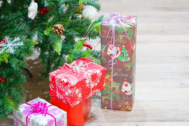 istock Celebration theme with christmas gifts. 1038330766