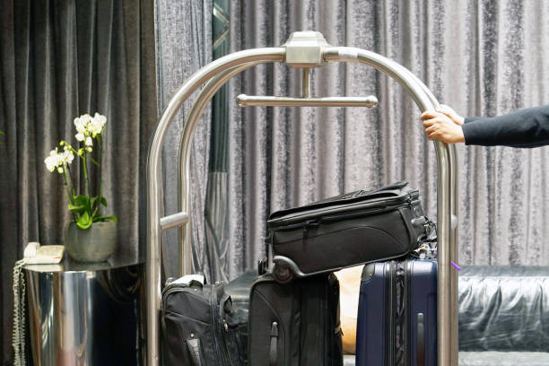 Trolley Luggage at the hotel.
