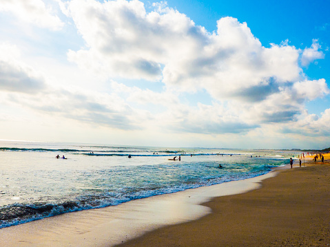 seminyak, paradise beach in Bali, indonesia