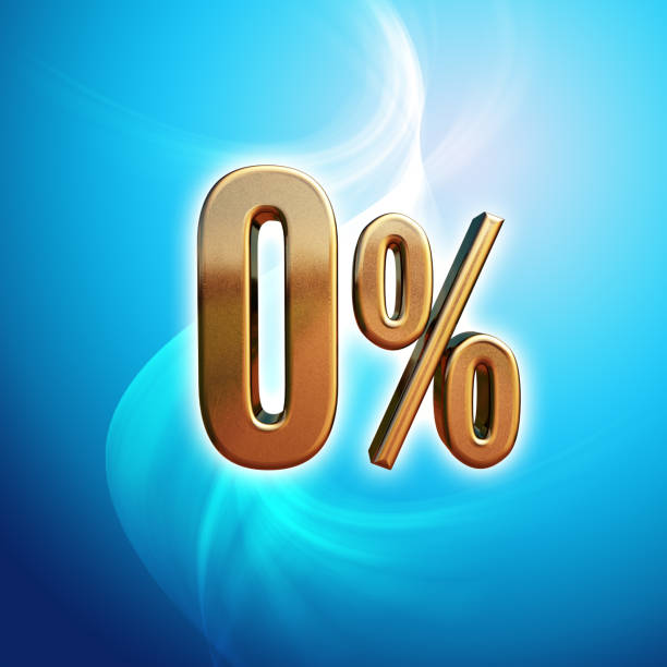 istock Gold 0 Percent Sign 1038382224