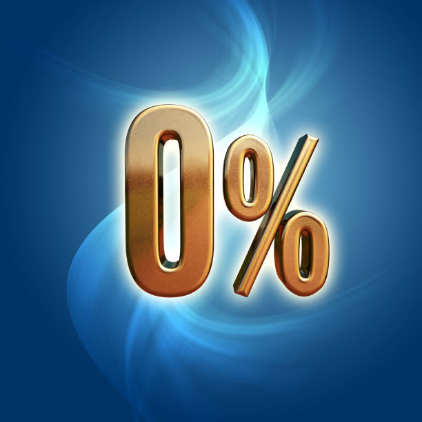 istock Gold 0 Percent Sign 1038382590