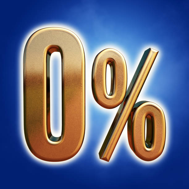 istock Gold 0 Percent Sign 1038382840