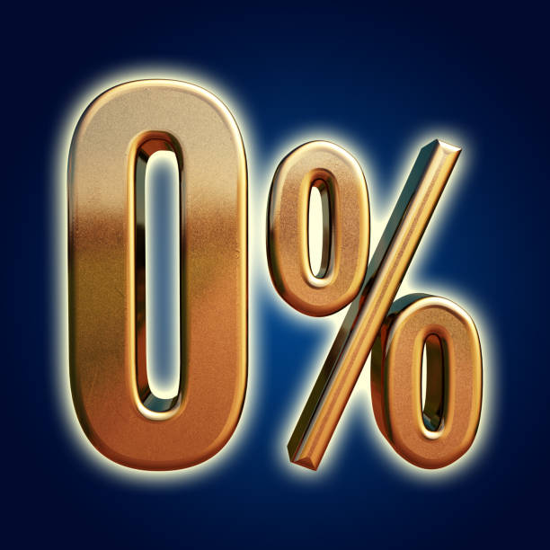 istock Gold 0 Percent Sign 1038382868