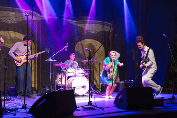 istock Rock group playing at the concert 1038389994