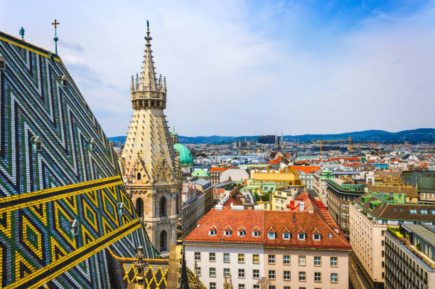 istock Panoramic view of Vienna old town 1038393454