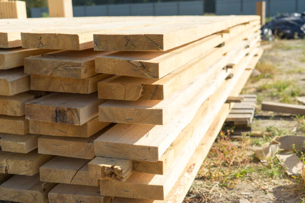 istock Wood for construction. The building material is prepared for construction. 1038396804
