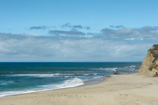 istock High Angle View of Ocean Waves and Deserted Beach 1038396840