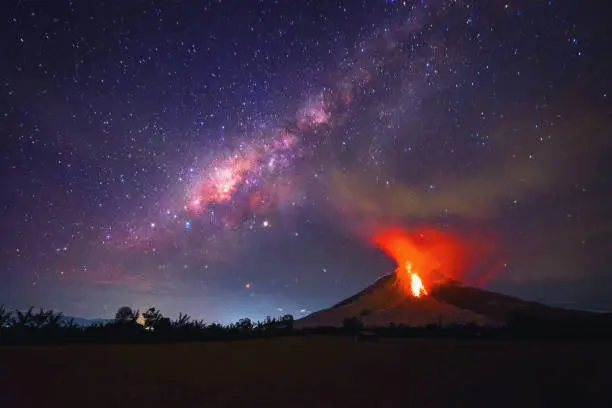 Photo of Milky Way And The Volcano