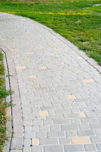 istock Path of paving slabs. Place for your text. 1038411272