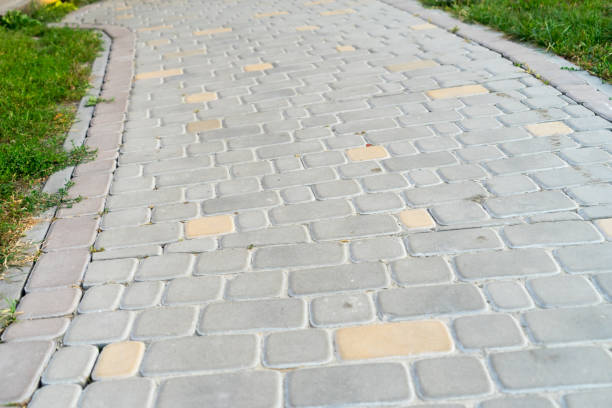 istock Path of paving slabs. Place for your text. 1038411562