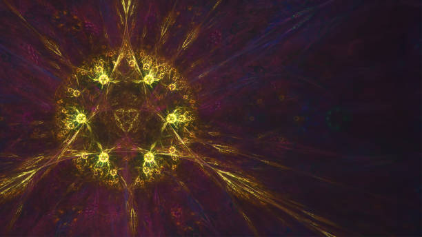 istock Abstract creative fractal fantasy background. Template for card design. 1038437124