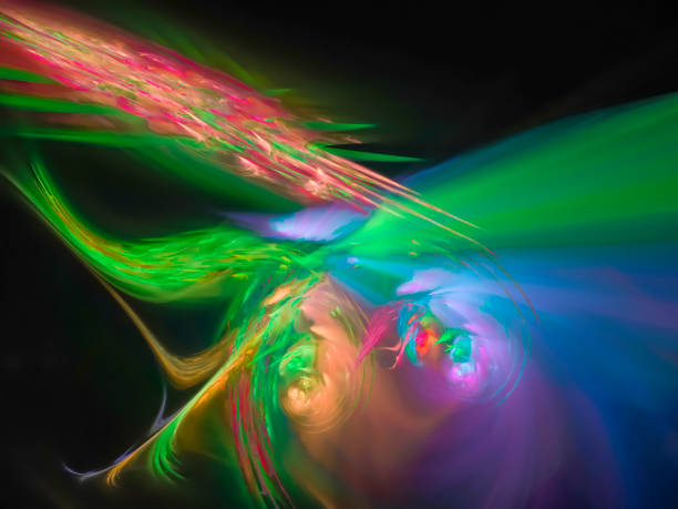 istock abstract digital fractal, creative color design 1038437302